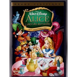 le dvd animé de Alice au pays des merveilles par Geronimi, Jackson et Luske de Disney est disponible à Ciel rouge Dijon