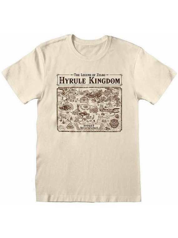 Le t-shirt Map of Hyrule de l'univers The legend of Zelda est disponible à Ciel rouge Dijon