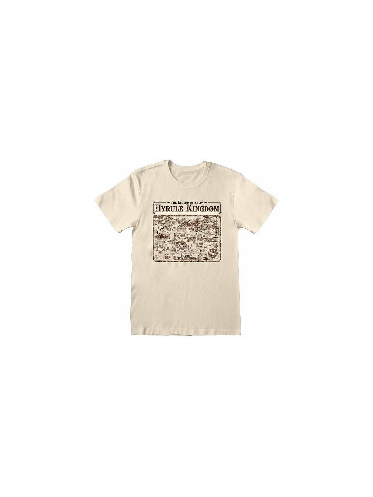 Le t-shirt Map of Hyrule de l'univers The legend of Zelda est disponible à Ciel rouge Dijon