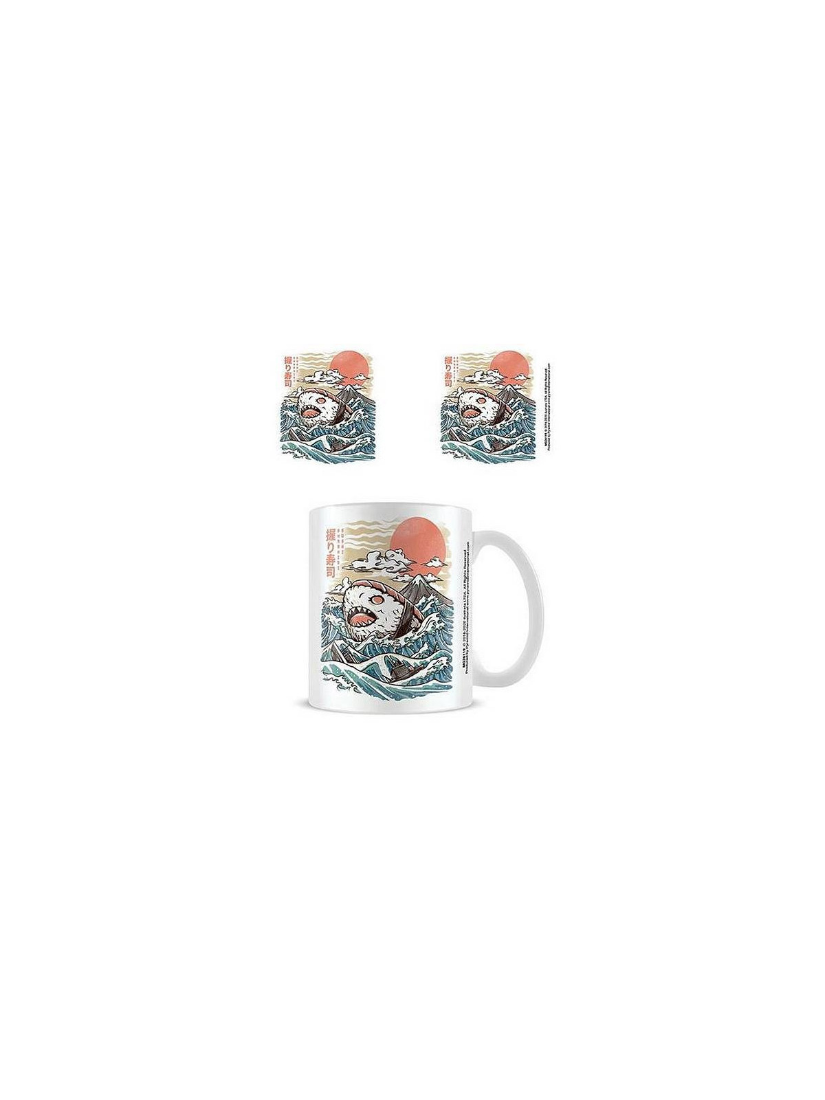 Le mug humour du studio illustrata Sharkiri sushi est disponible à Ciel rouge Dijon
