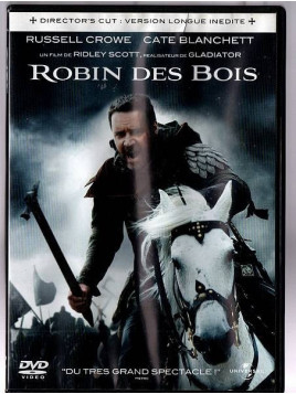 Le film de Ridley Scott : Robin des bois est en stock en dvd au magasin ciel rouge à Dijon