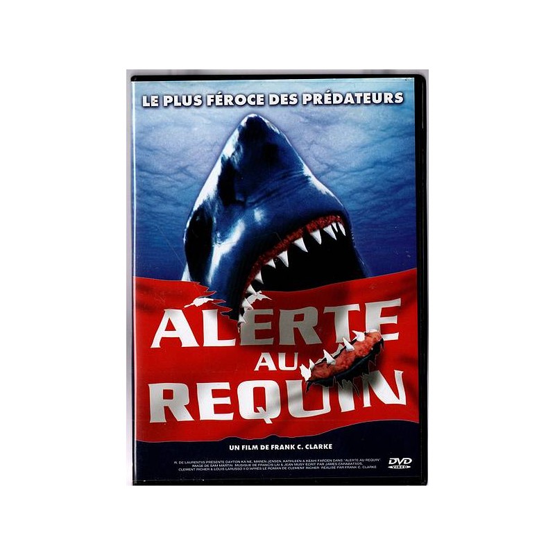 Le film de Frank C. Clarke : Alerte au requin est en stock en dvd au magasin ciel rouge à Dijon