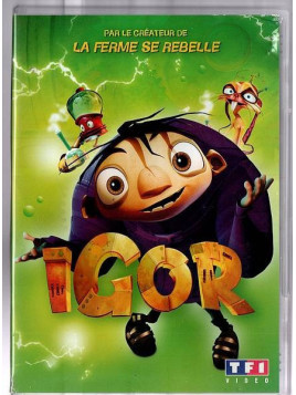 Le film de Tony Leondis : Igor est en stock en dvd au magasin ciel rouge à Dijon