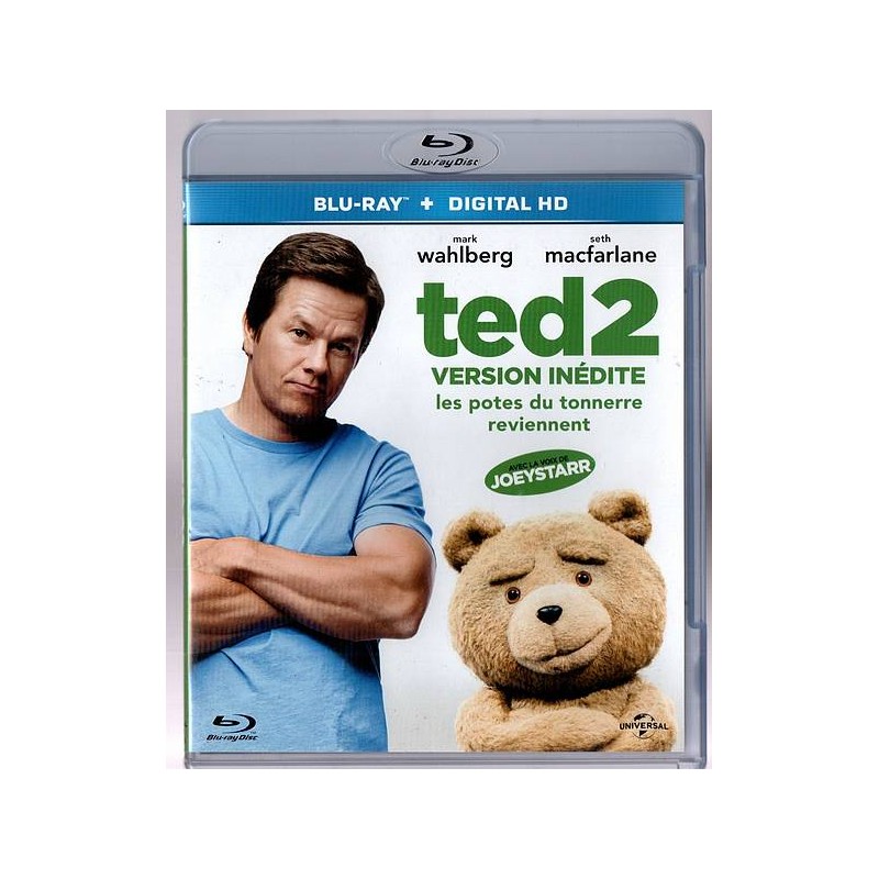 Le film de Seth MacFarlane : Ted 2 est en stock en blu-ray au magasin ciel rouge à Dijon