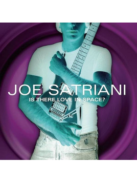 Le disque de Joe Satriani : Is there love in space est disponible en vinyle à ciel rouge, disquaire à Dijon