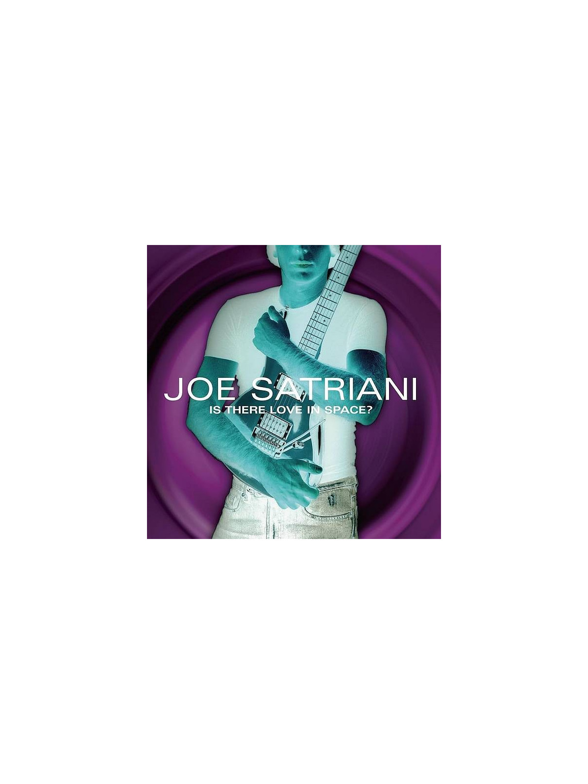 Le disque de Joe Satriani : Is there love in space est disponible en vinyle à ciel rouge, disquaire à Dijon