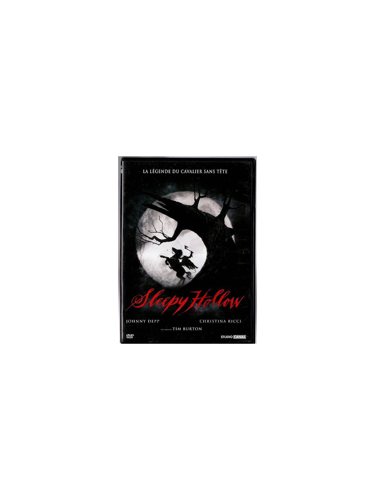Le film de Tim Burton : Sleepy hollow est en stock en dvd à la boutique ciel rouge à Dijon
