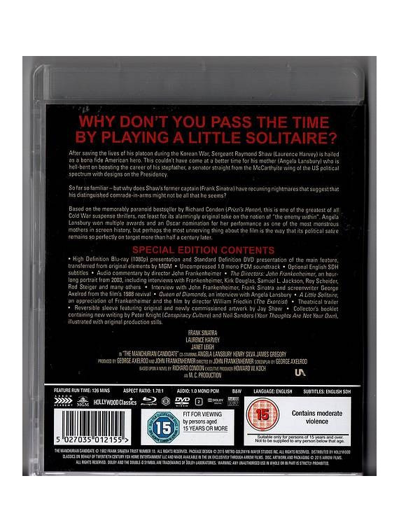John Frankenheimer : The manchurian candidate (Blu-ray + DVD)