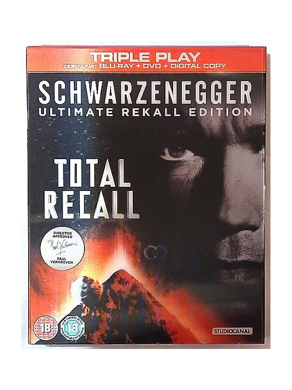 Le film de Paul Verhoeven : Total recall est en stock en dvd et blu ray à la boutique ciel rouge à Dijon