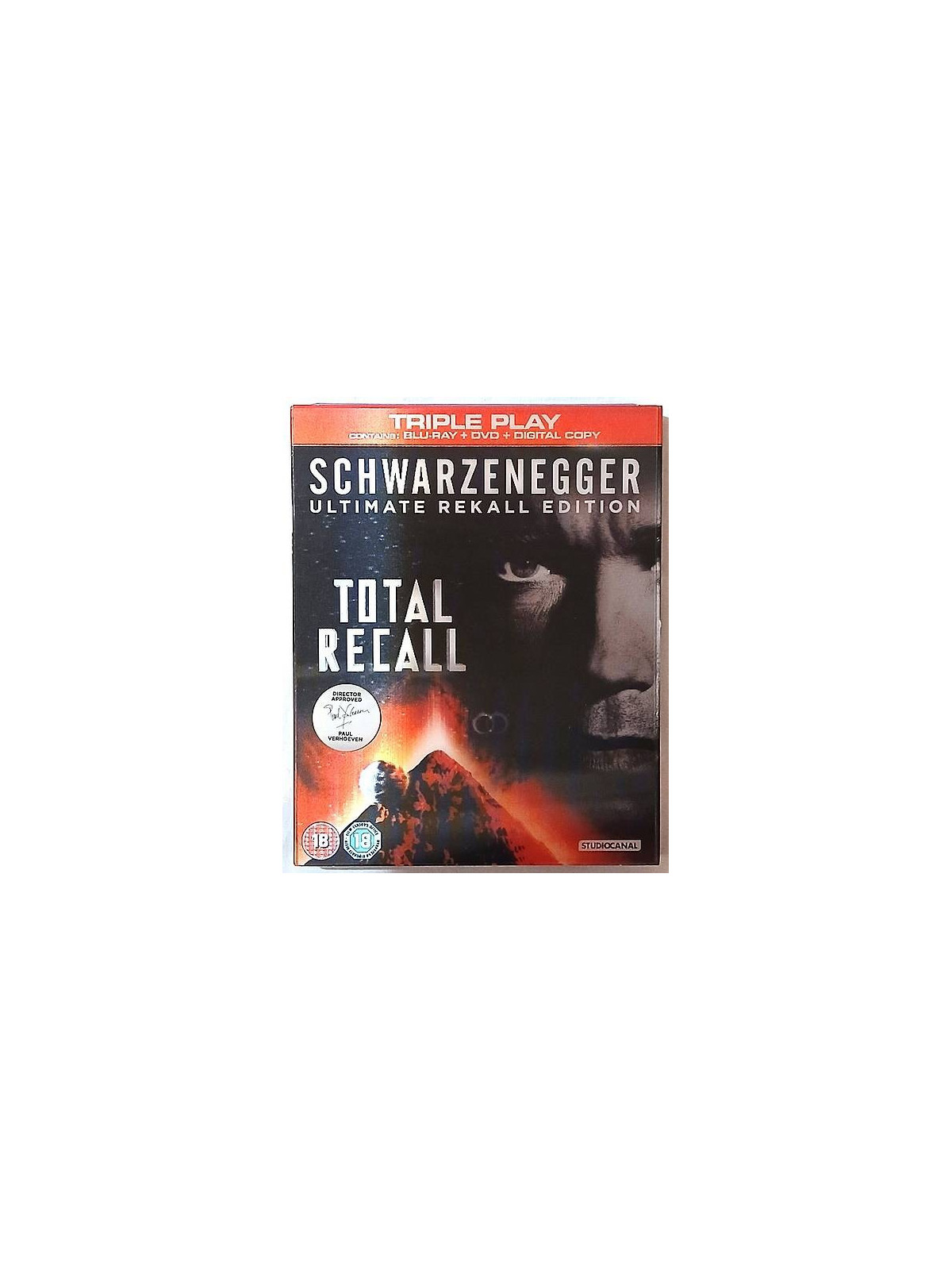 Le film de Paul Verhoeven : Total recall est en stock en dvd et blu ray à la boutique ciel rouge à Dijon