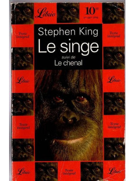 Le livre de Stephen King : Le singe suivi de Le chenal est en stock à la librairie ciel rouge à Dijon