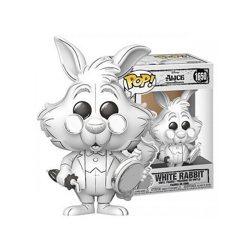 la Figurine pop! Disney Alice in wonderland : sketched White rabbit (N° 1650) est en stock au magasin ciel rouge à Dijon