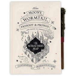 le Carnet de notes avec stylo Harry Potter : marauder’s map est en stock au magasin ciel rouge à Dijon