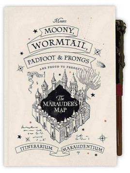 le Carnet de notes avec stylo Harry Potter : marauder’s map est en stock au magasin ciel rouge à Dijon