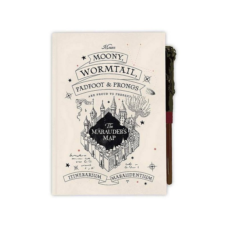 le Carnet de notes avec stylo Harry Potter : marauder’s map est en stock au magasin ciel rouge à Dijon