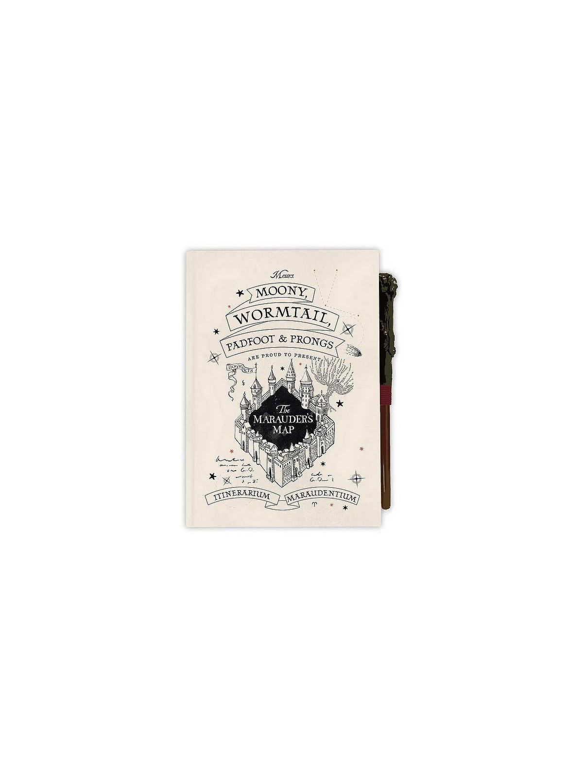 le Carnet de notes avec stylo Harry Potter : marauder’s map est en stock au magasin ciel rouge à Dijon