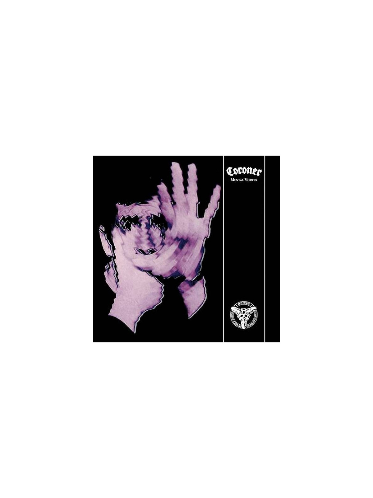Le disque de Coroner : Mental vortex est disponible en vinyle à ciel rouge, disquaire à Dijon