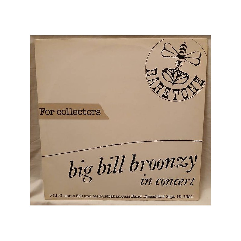 Le disque de Big Bill Broonzy : In concert est disponible en vinyle à Ciel rouge, disquaire à Dijon