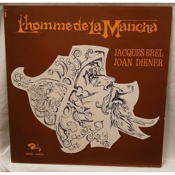 Le disque deJacques Brel & Joan Diener : L’homme de la mancha est en stock en vinyle à ciel rouge, disquaire à Dijon