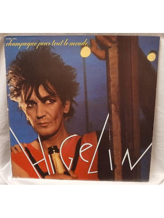 Le disque deJacques Higelin : Champagne pour tout le monde est en stock en vinyle à ciel rouge, disquaire à Dijon