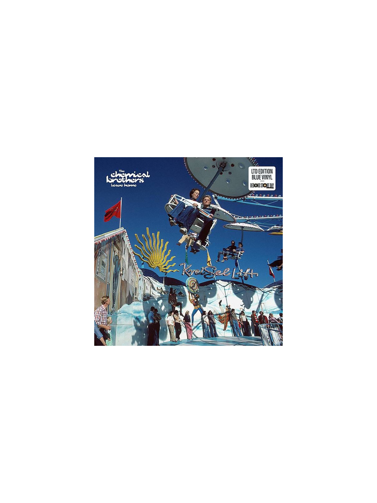 Le vinyle en édition limitée rsd2026 Leave home de The Chemical brothers est disponible à ciel rouge Dijon