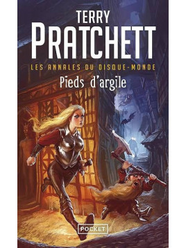 Le livre Pieds d'argile du monde fantasy Les annales du Disque-monde de Pratchett est disponible à Ciel rouge Dijon