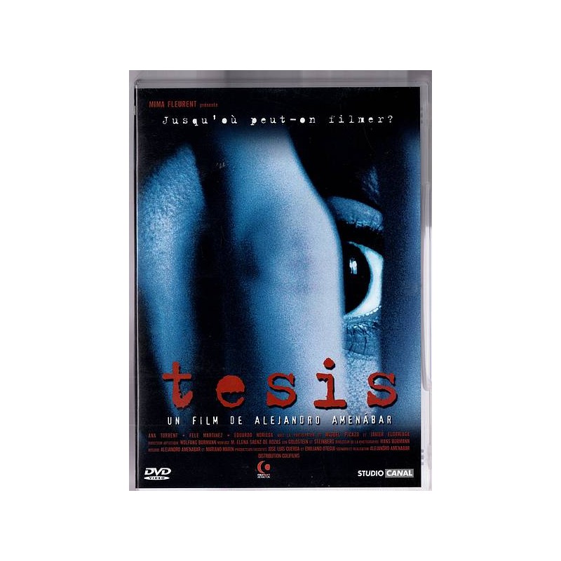 Le film deAlejandro Amenabar : Tesis est en stock en dvd au magasin Ciel rouge à Dijon