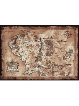 Affiche The lord of the rings : Middle-earth Map