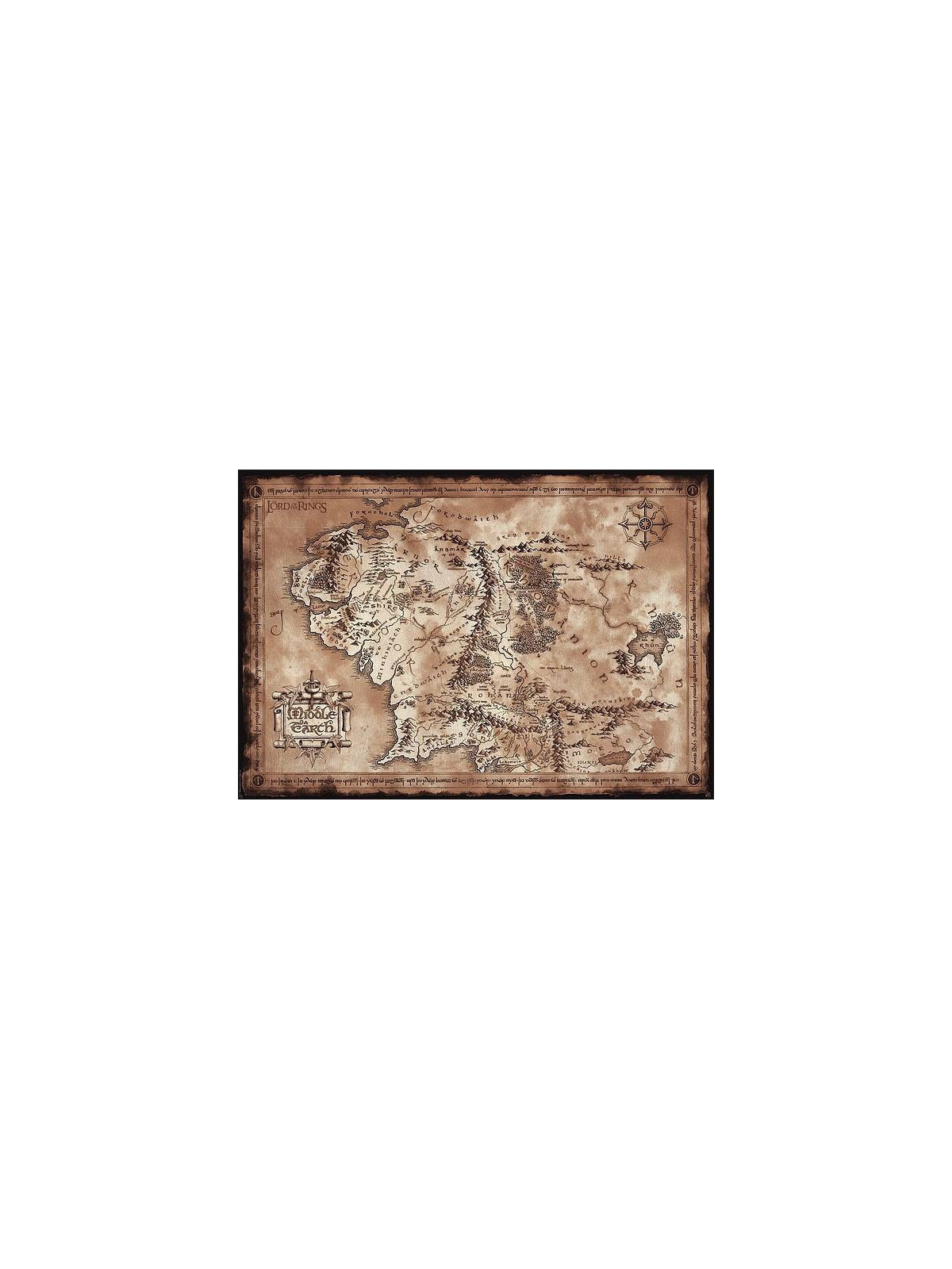 Affiche The lord of the rings : Middle-earth Map
