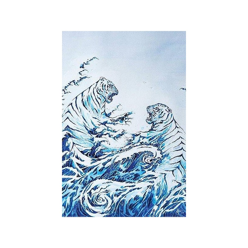 l'Affiche Marc Allante : The crashing waves est en stock au magasin Ciel rouge situé au centre-ville de Dijon