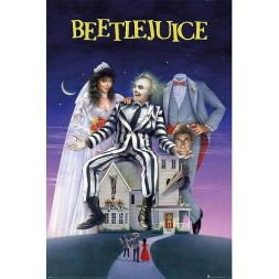 l'Affiche Beetlejuice : Recently deceased est en stock au magasin Ciel rouge situé au centre-ville de Dijon