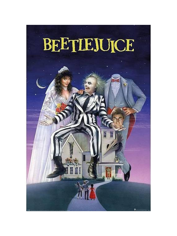 l'Affiche Beetlejuice : Recently deceased est en stock au magasin Ciel rouge situé au centre-ville de Dijon