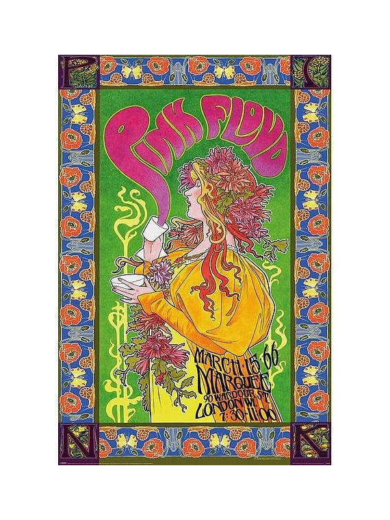 l'Affiche Pink Floyd : ‘66 est en stock au magasin Ciel rouge situé au centre-ville de Dijon