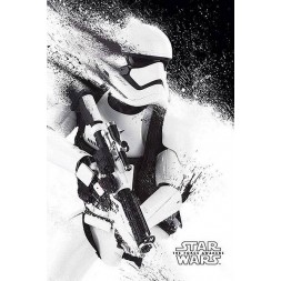 l'Affiche Star wars : Episode VII stormtrooper paint est en stock au magasin Ciel rouge situé au centre-ville de Dijon