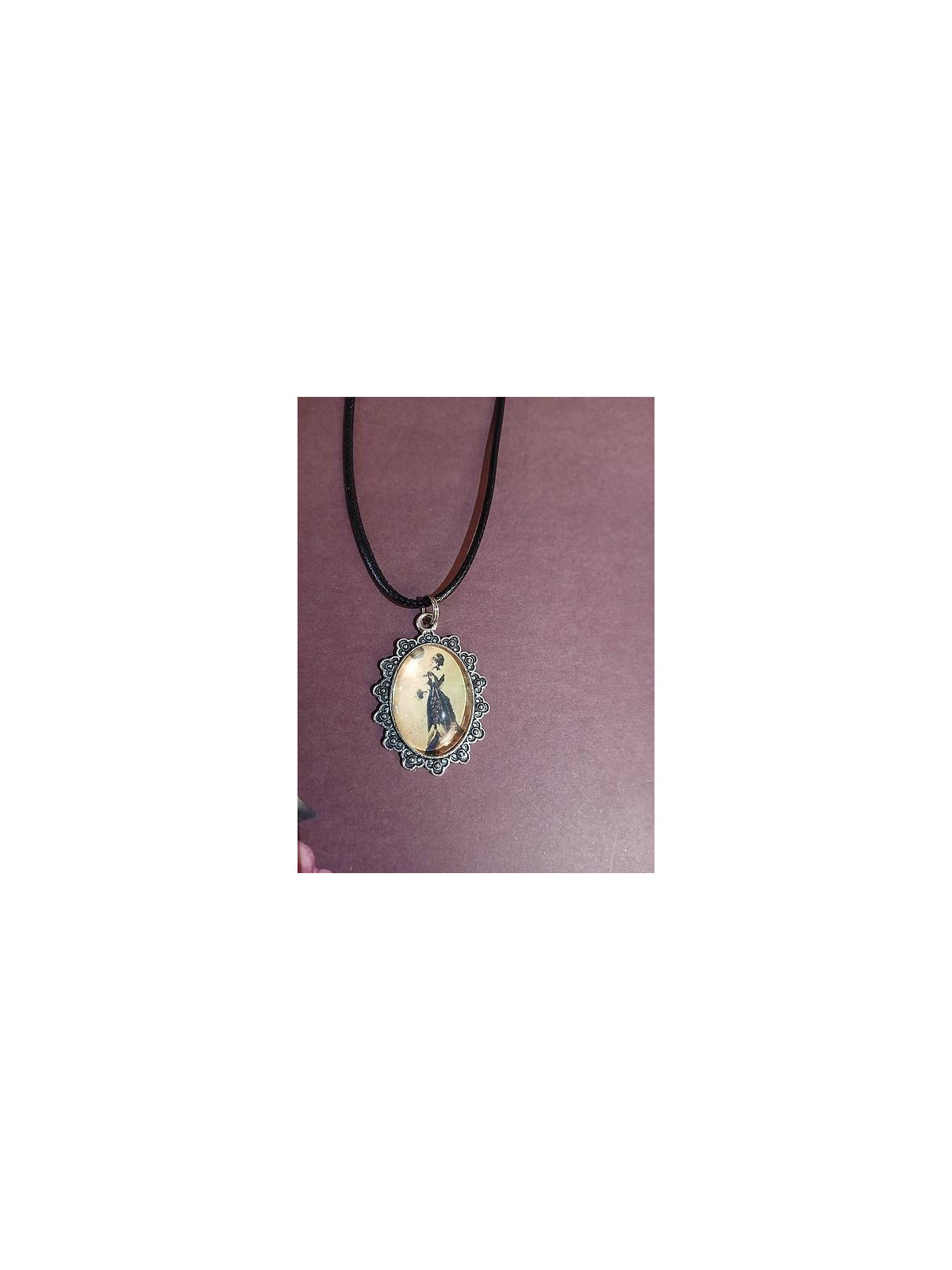 Collier cabochon Femme steampunk