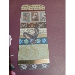 Le marque-page artisanal collage HIBOU est disponible à Ciel rouge Dijon