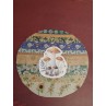 La carte postale artisanale collage champignons est disponible à Ciel rouge Dijon