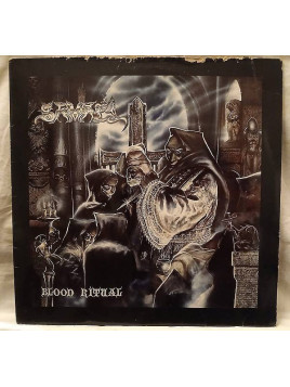 Le disque de Samael : Blood ritual est disponible en vinyle à Ciel rouge, disquaire à Dijon