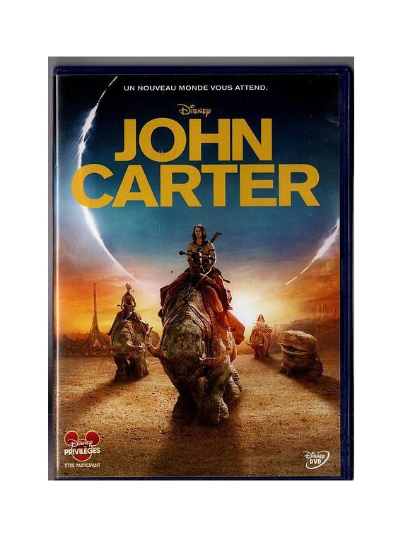 Le film de Andrew Stanton : John Carter est en stock en DVD à Ciel rouge, magasin à Dijon