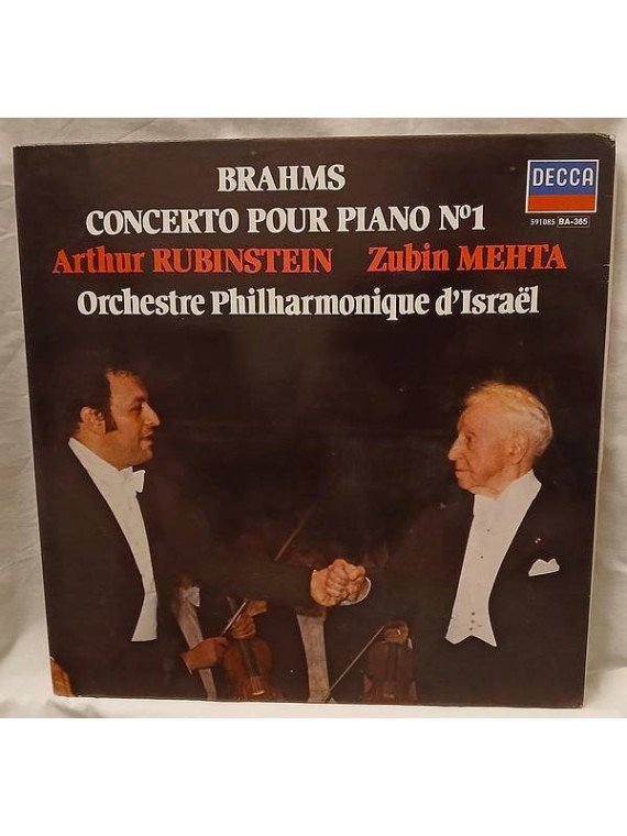 Le disque de Johannes Brahms : Concerto pour piano N°1 est disponible en vinyle à Ciel rouge, disquaire indépendant en Bourgogne