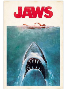 l'Affiche Jaws / Les dents de la mer est en stock au magasin ciel rouge situé au centre-ville de dijon