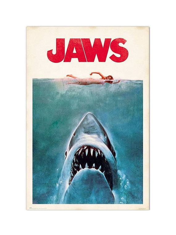 l'Affiche Jaws / Les dents de la mer est en stock au magasin ciel rouge situé au centre-ville de dijon