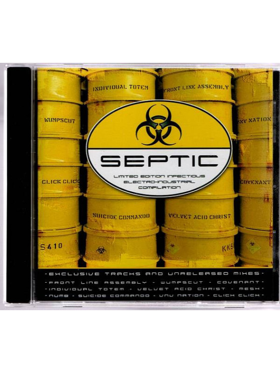 La compilation electro-indus Septic est disponible en cd d'occasion à Ciel rouge Dijon