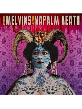 Le disque de Melvins & Napalm death : Savage imperial death march est en stock en vinyle à Ciel rouge, disquaire à Dijon