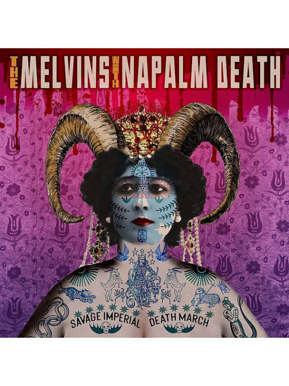 Le disque de Melvins & Napalm death : Savage imperial death march est en stock en vinyle à Ciel rouge, disquaire à Dijon