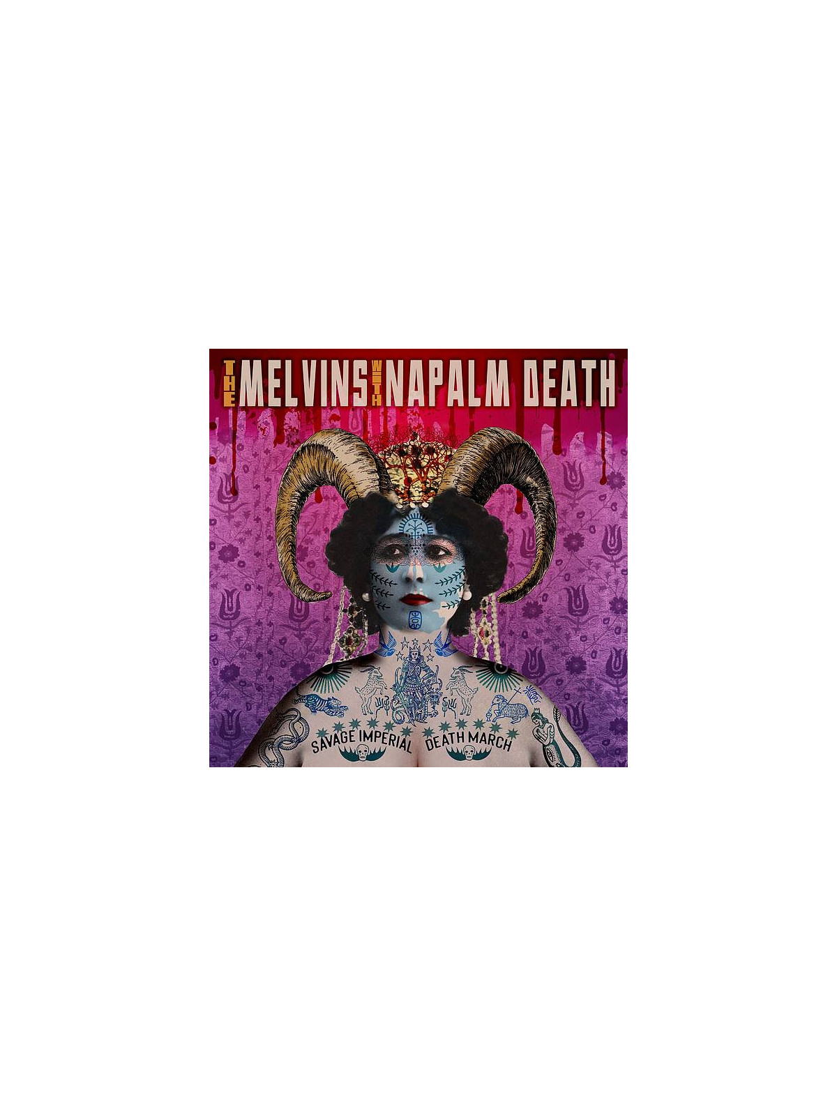 Le disque de Melvins & Napalm death : Savage imperial death march est en stock en vinyle à Ciel rouge, disquaire à Dijon