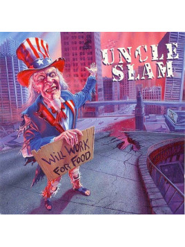 Le vinyle thrash coloré limité Will work for food de Uncle Slam est disponible à Ciel rouge Dijon
