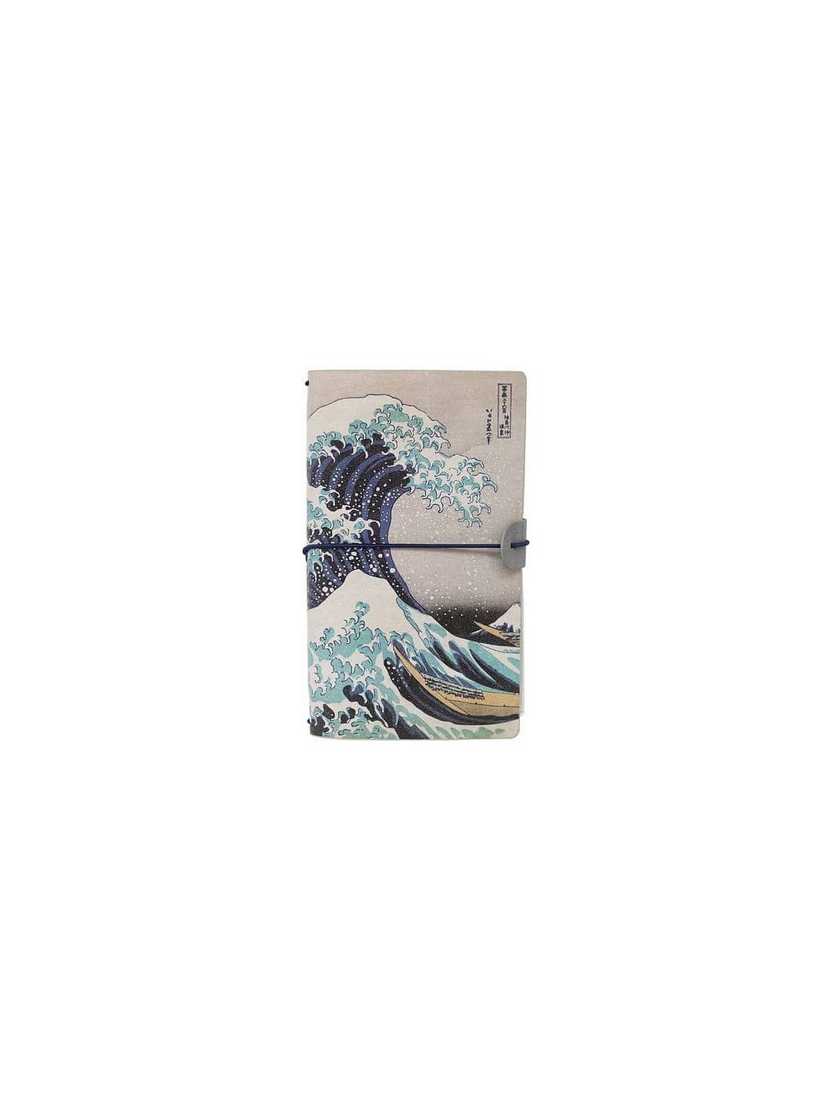 Le carnet représentant La grande vague de Kanagawa par Hokusai eest disponible à Ciel rouge Dijon