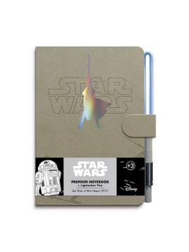 Le carnet avec son stylo luke Skywalker de l'univers Star Wars est disponible à Ciel rouge Dijon
