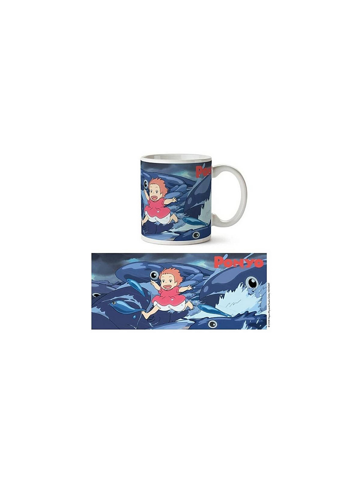 Le mug Ponyo sur la falaise de l'univers Ghibli/Miyazaki est disponible à Ciel rouge Dijon